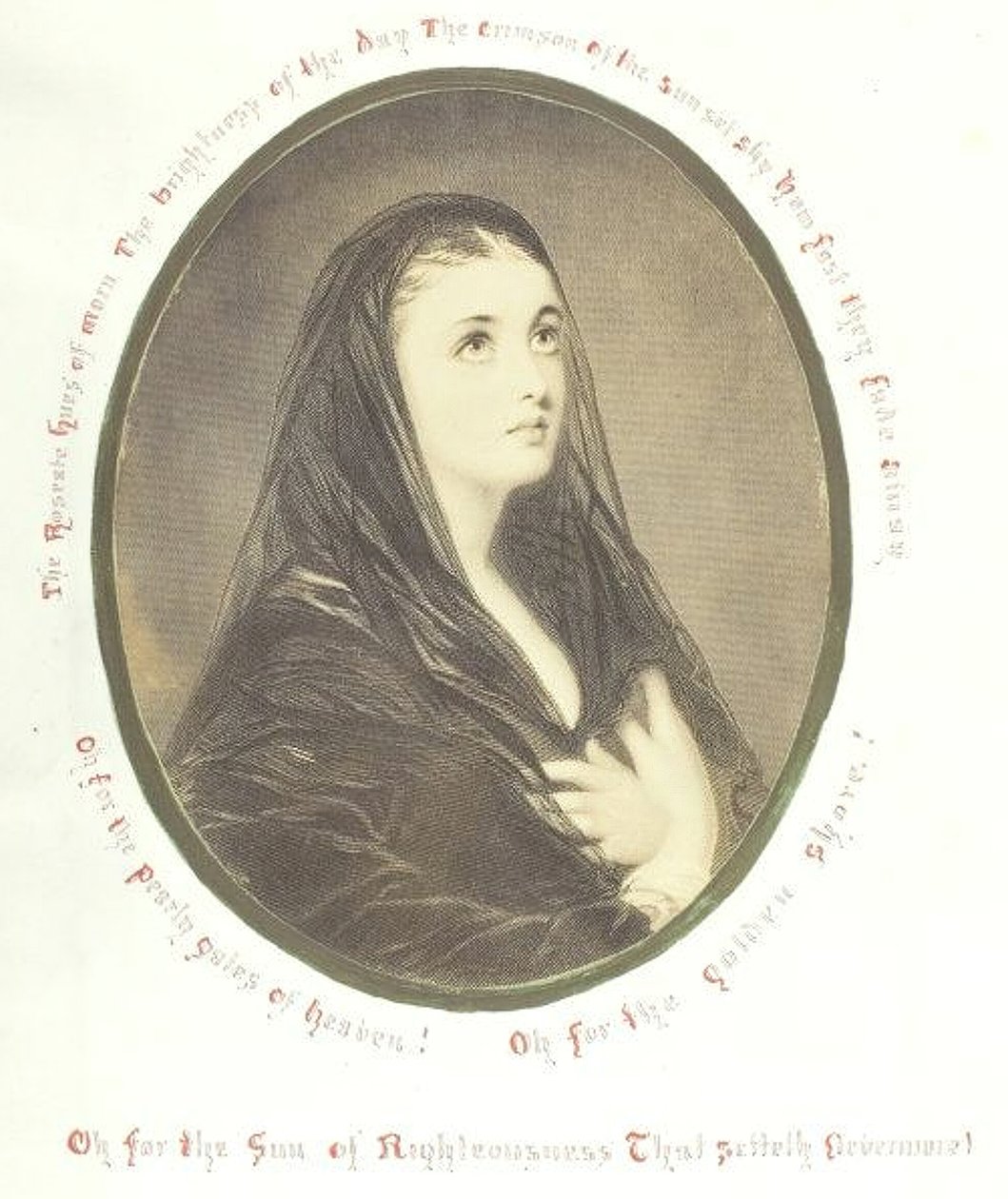 Uten tittel [from kvinne i et slør], 1868. av Georgina Cowper