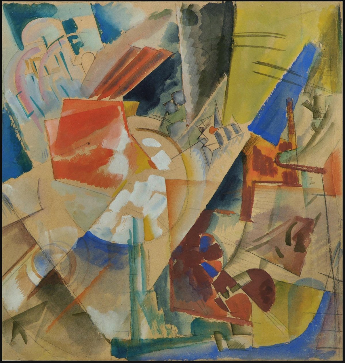 Konstruktiv komposisjon, 1919. av Georgy Alexandrovich Echeistov