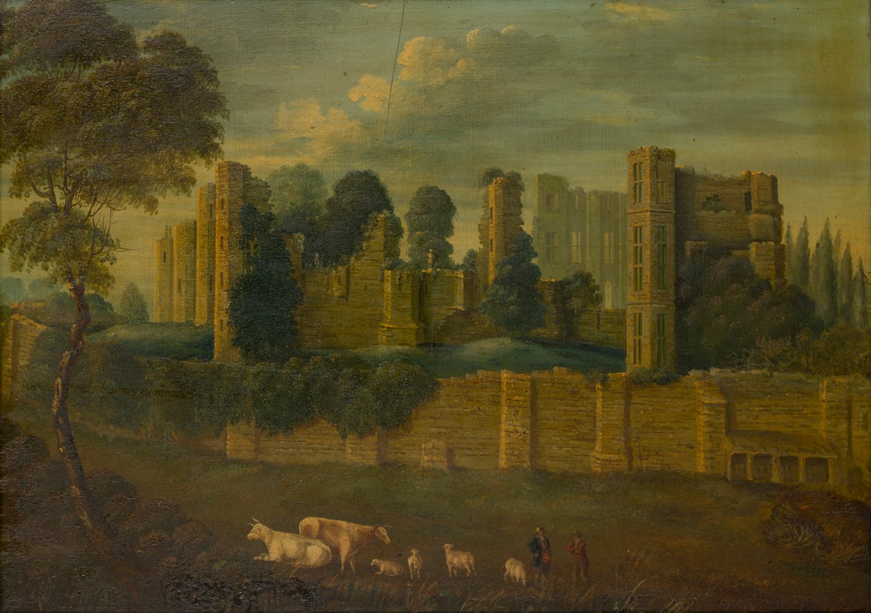 Kenilworth Castle, Warwickshire, ca. 1867-70 (olje på panel) av Gerald Orlando Manners Bridgeman