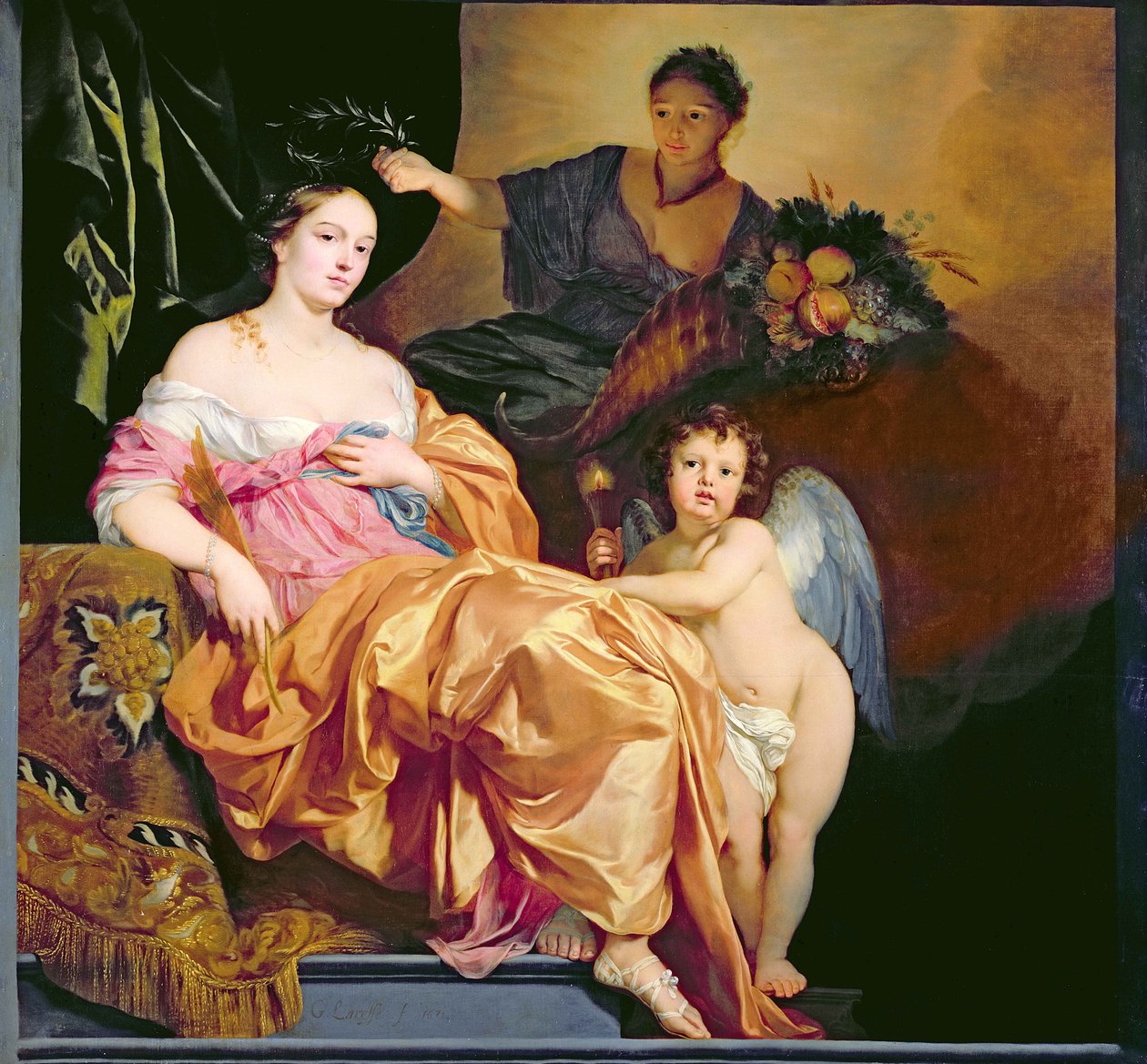 Allegorisk portrett antas å være Marie de Cleves (1533-74) 1671 av Gerard de Lairesse