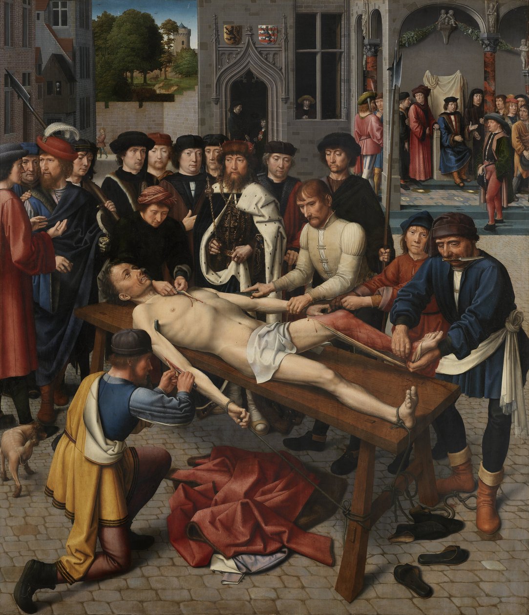 Judys of Cambyses: Skinningen av Sisamnes av Gerard David