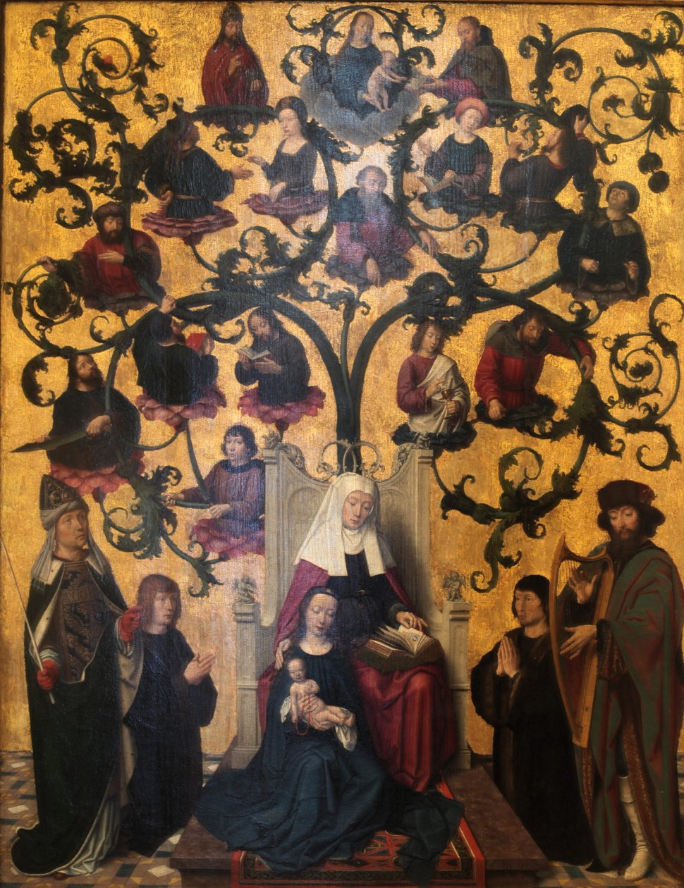 Slekt av Saint Anne av Gerard David