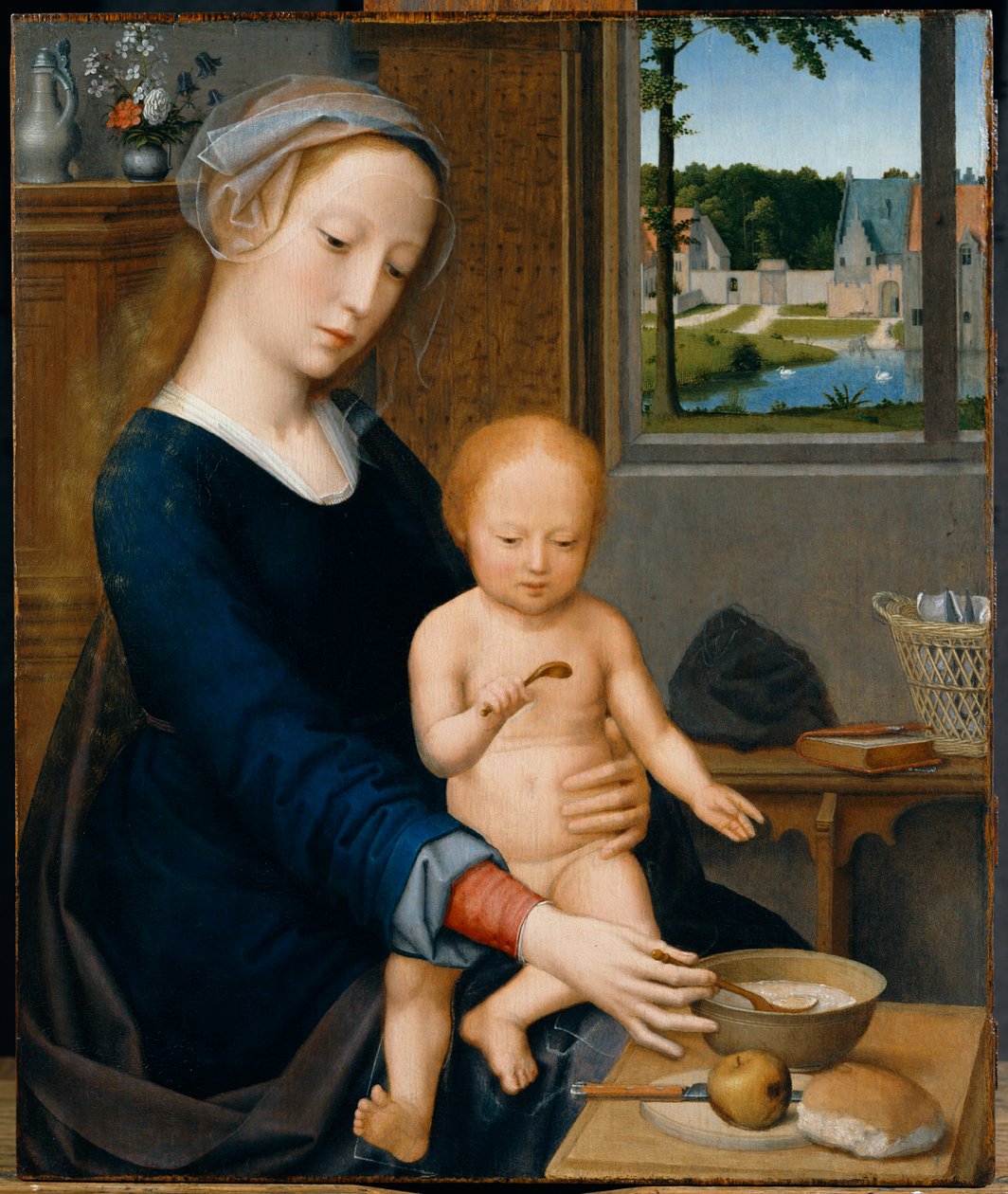 Madonna med melkesuppen av Gerard David