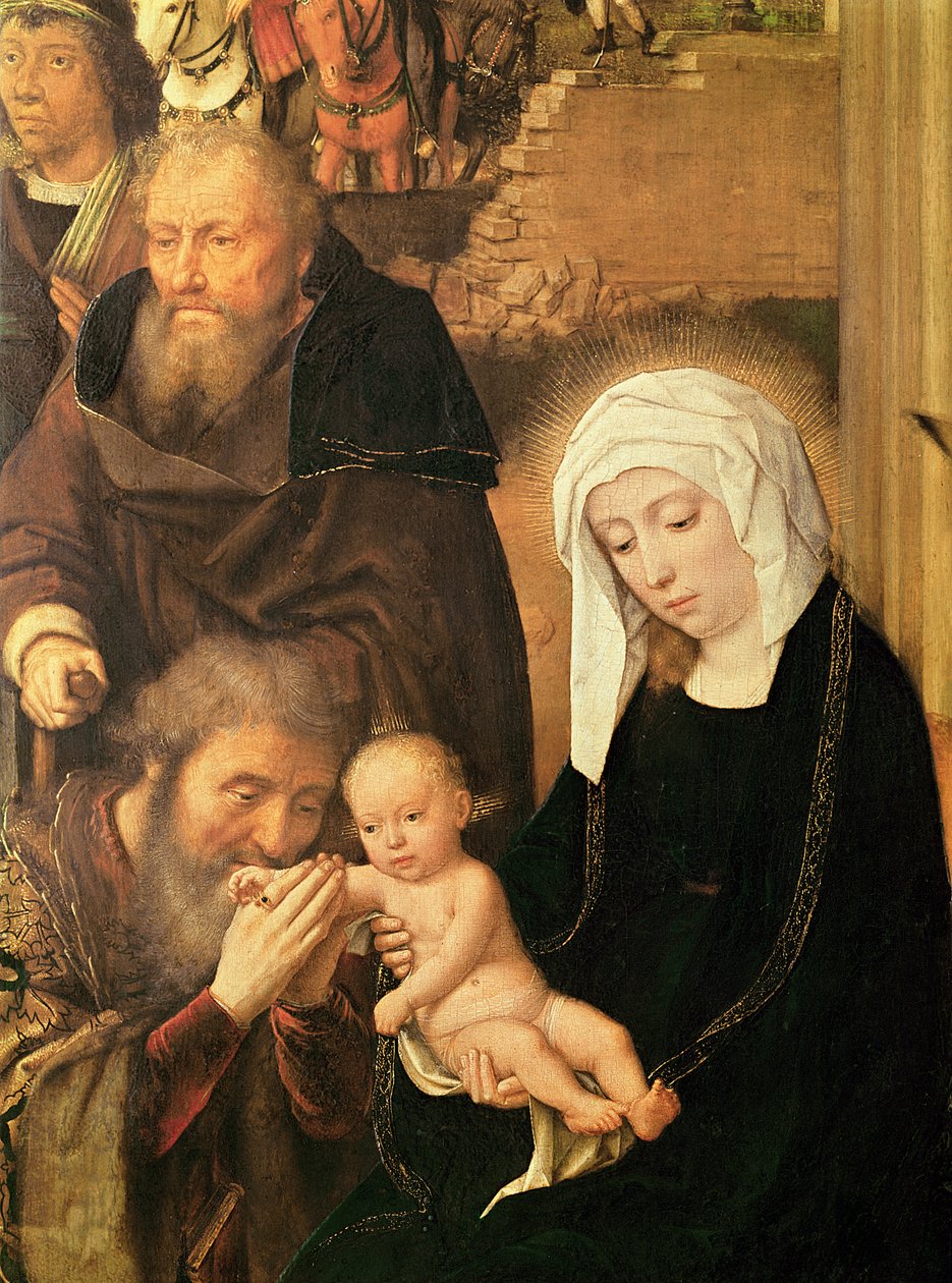 The Adoration of the Magi (olje på eikepanel) av Gerard David