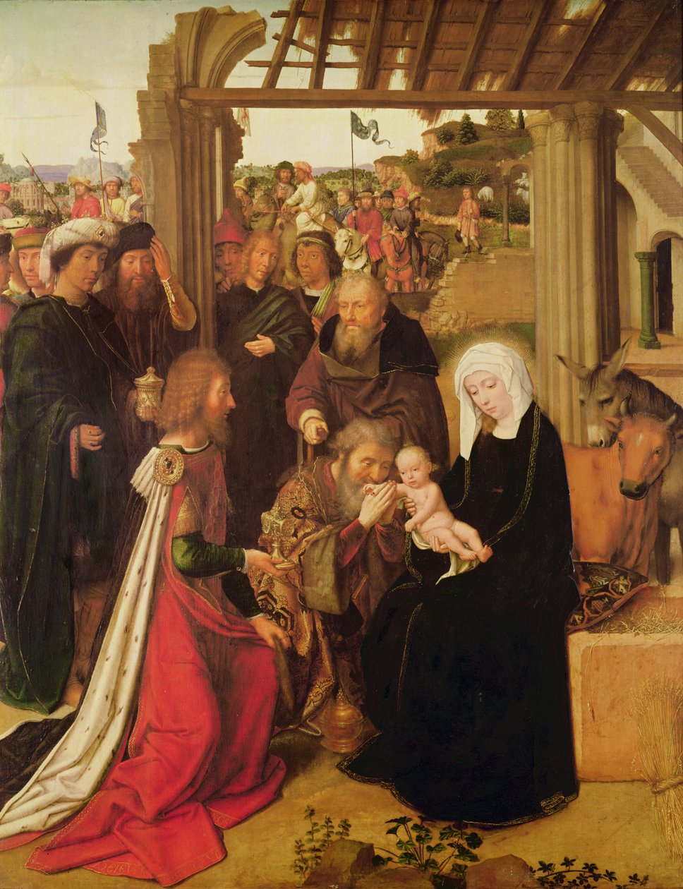 The Adoration of the Magi (olje på eikepanel) av Gerard David