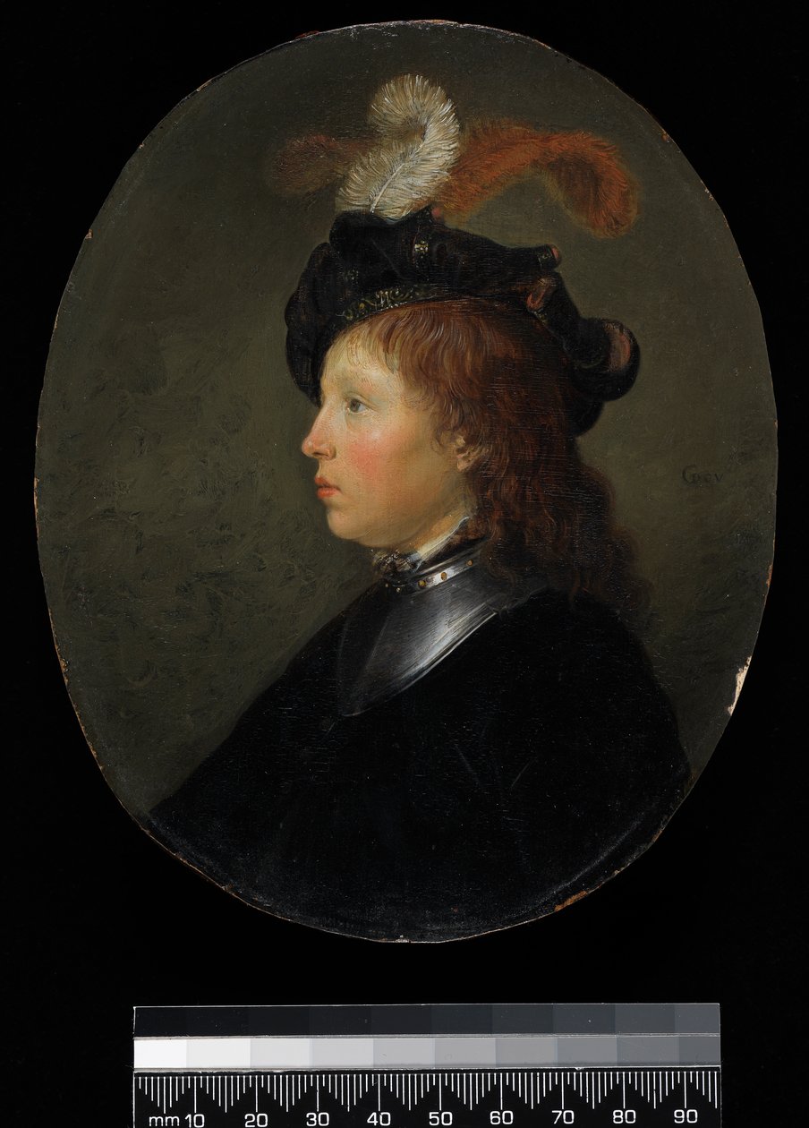 Portrett av en ung mann, 1663 av Gerrit Dou