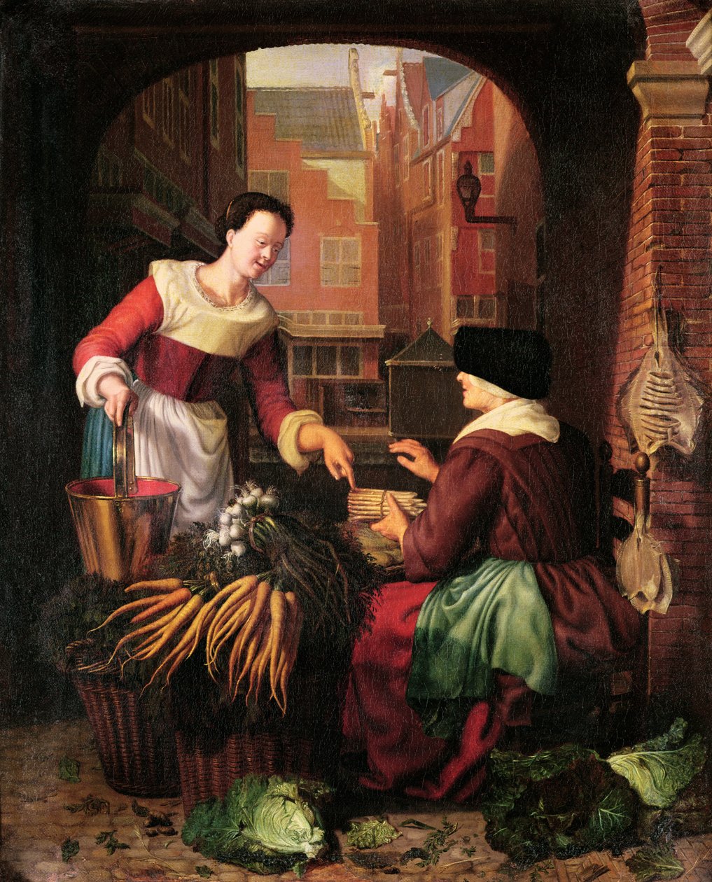 Grønnsakselgeren av Gerrit Dou