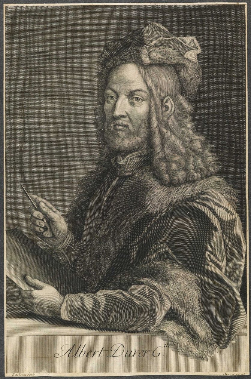 Albrecht Durer Albert Durer Gur av Gérard Edelinck