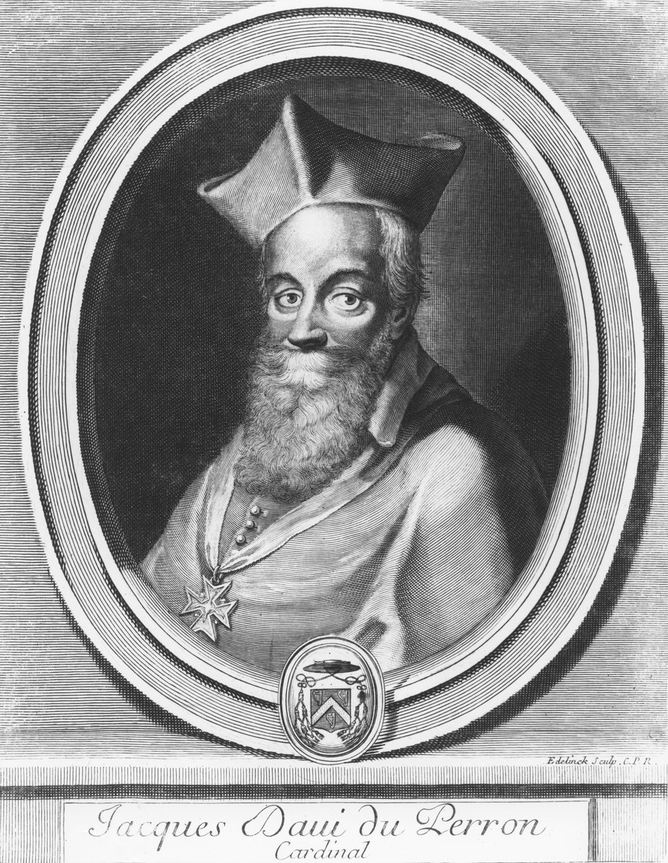 Jacques Davy Duperron av Gérard Edelinck