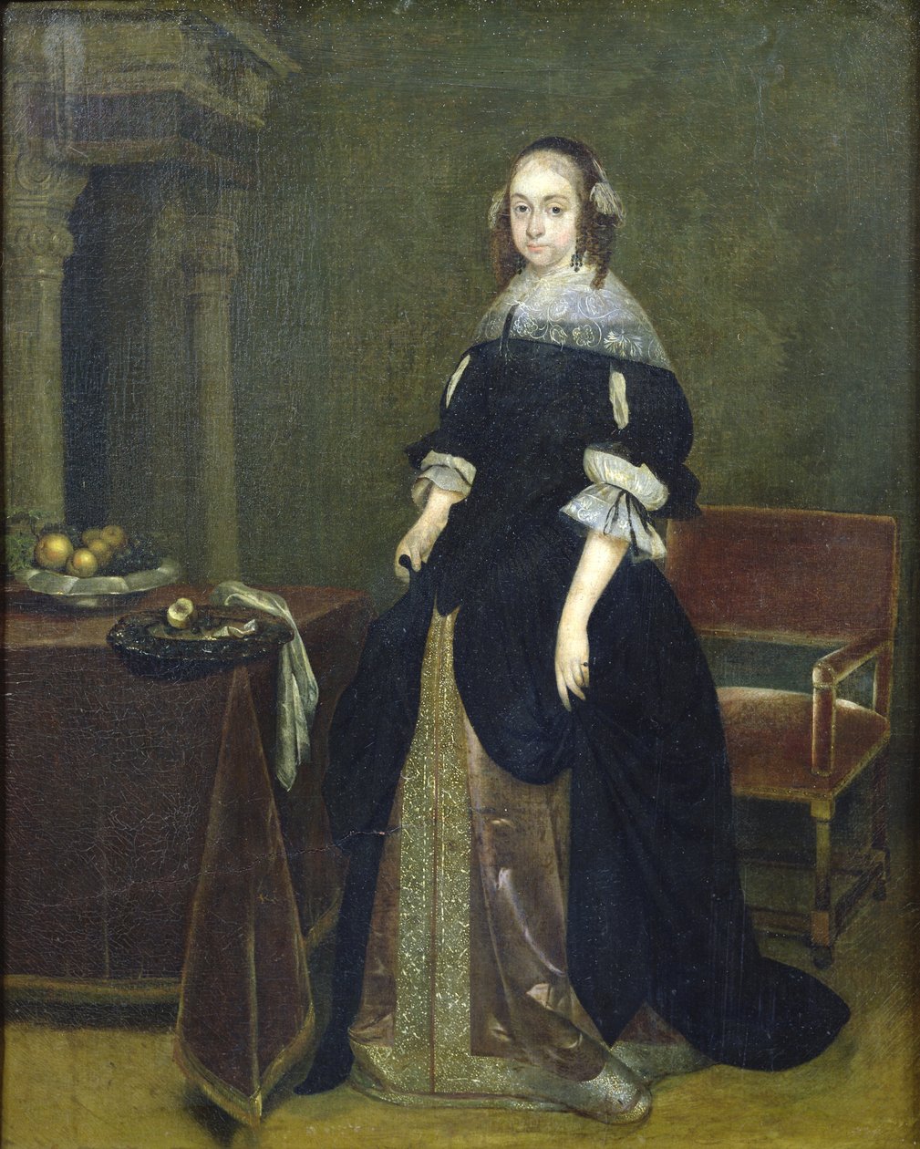Portrett av en kvinne av Gerard ter Borch