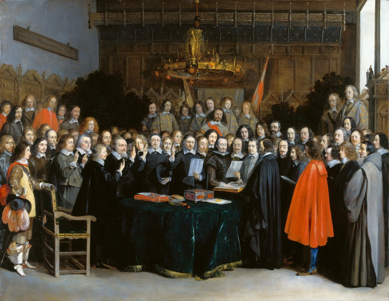 Ratifiseringen av Münster -traktaten, 15. mai 1648 av Gerard ter Borch