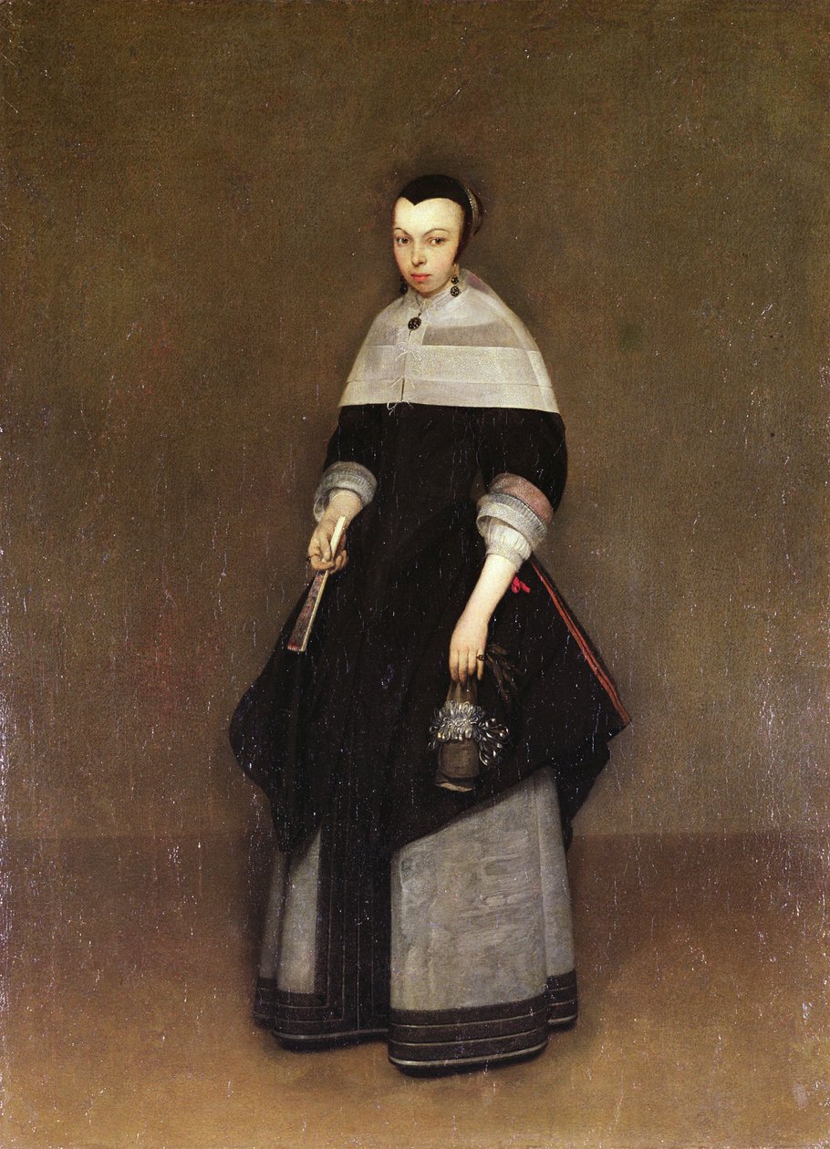Kvinneportrett av Gerard ter Borch