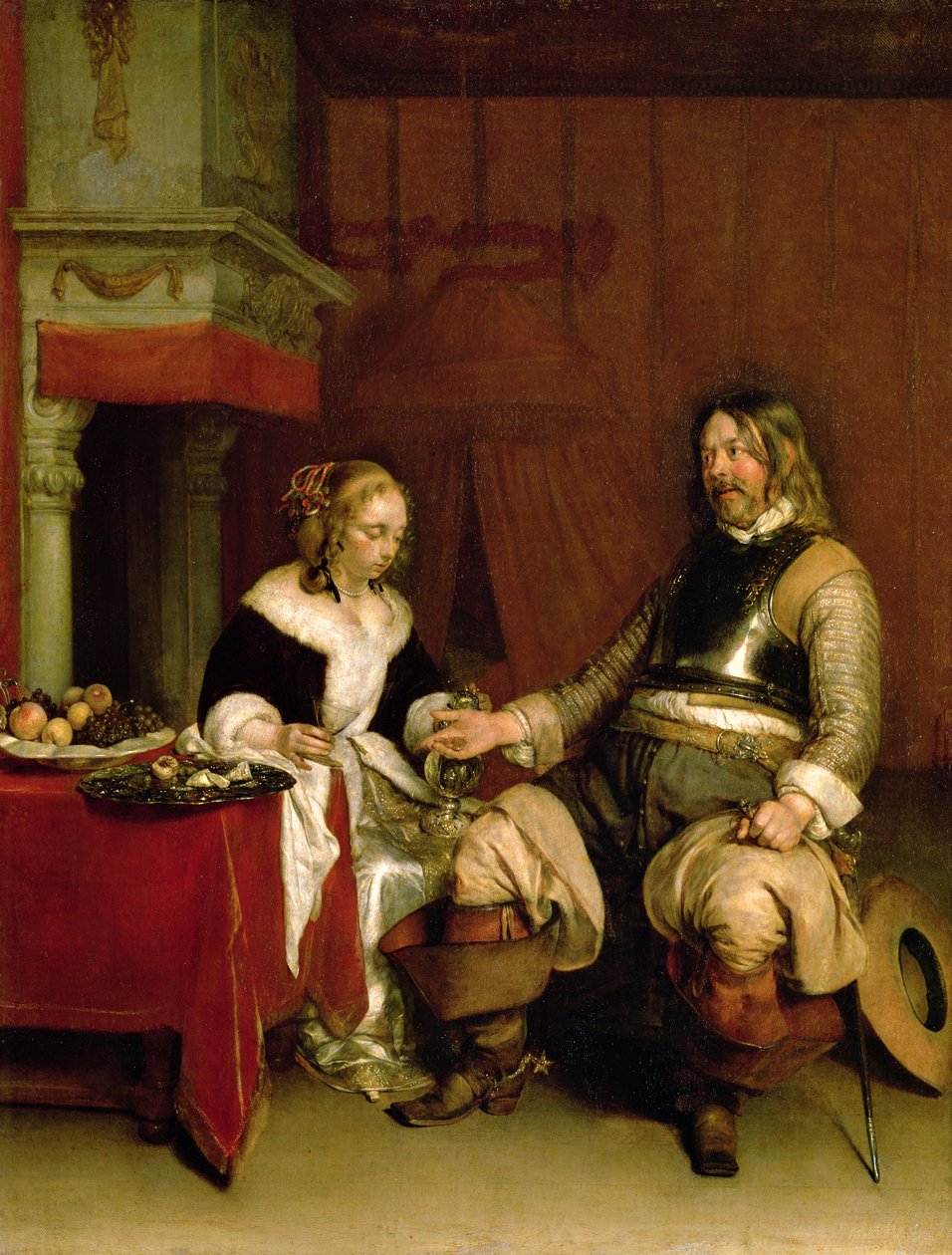 Gentleman-soldaten av Gerard ter Borch