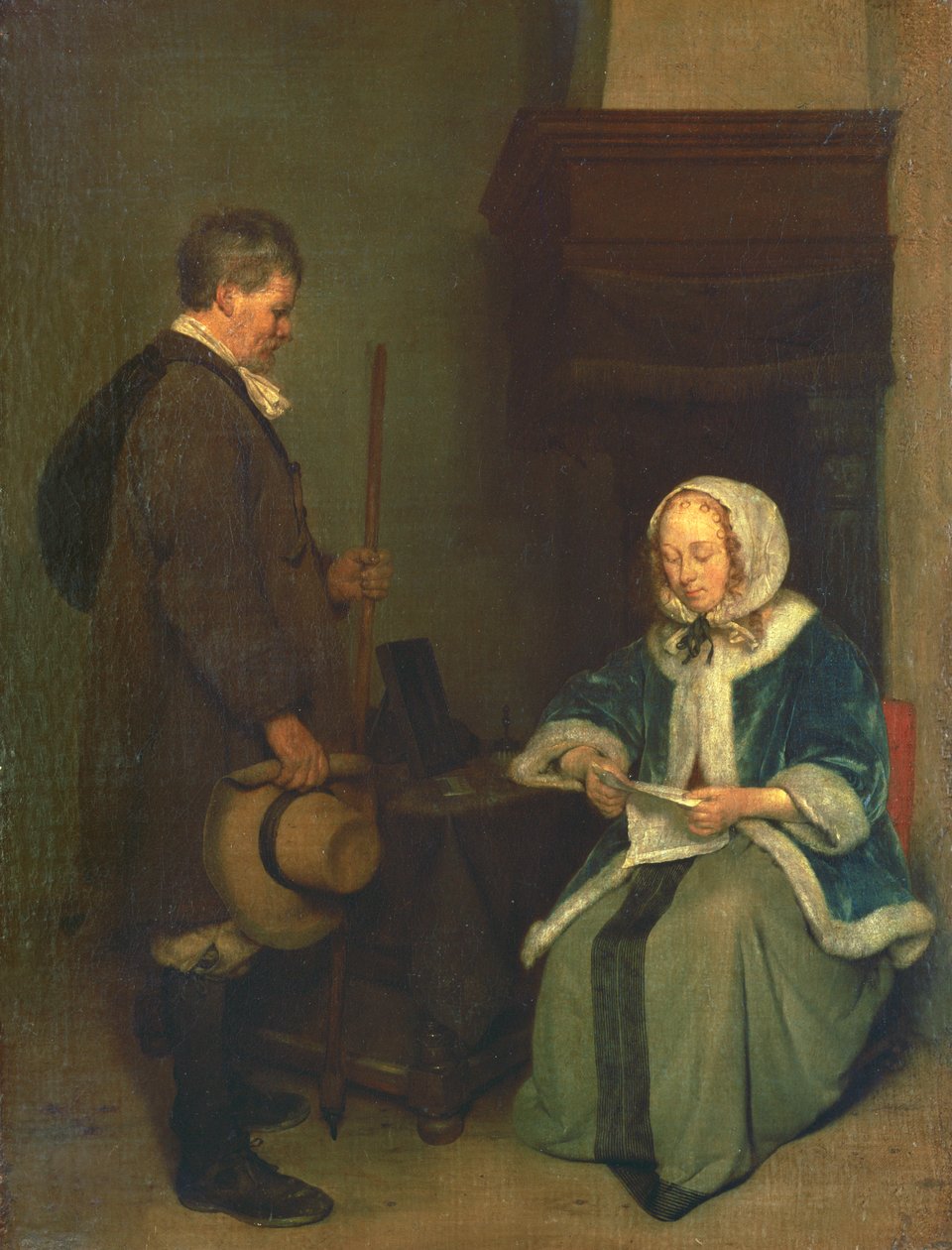 The Message, ca. 1658-1660 av Gerard ter Borch