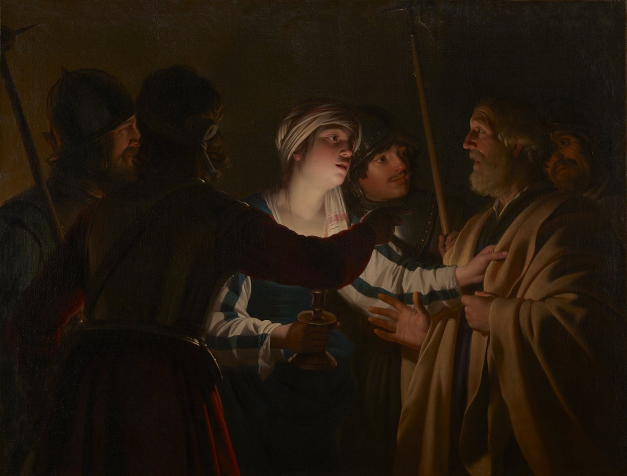 Denial of Peter av Gerrit van Honthorst
