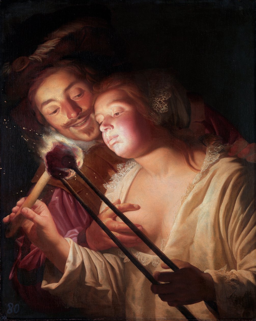 Soldaten og jenta av Gerrit van Honthorst