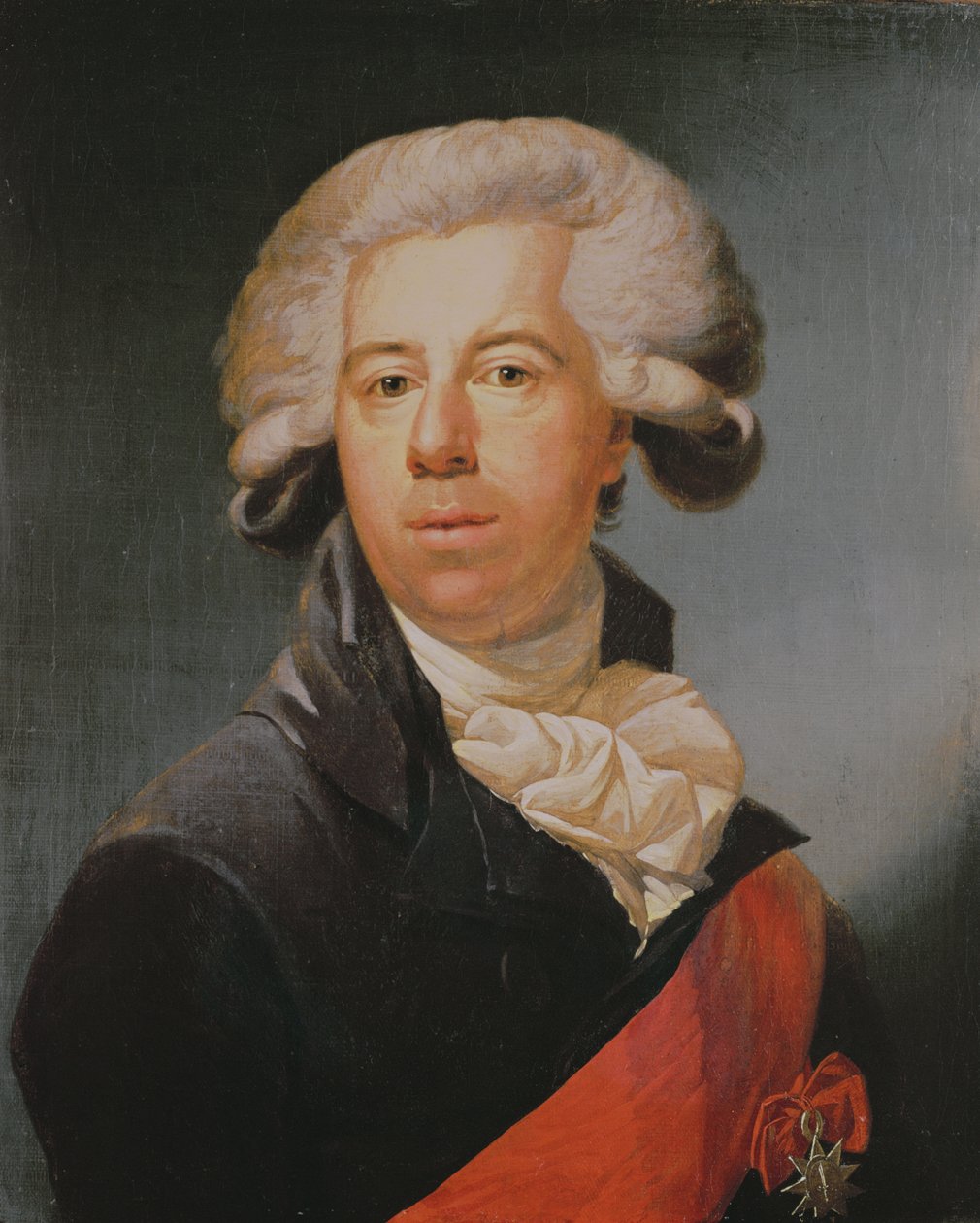 Selvportrett med frimurerinsignier av Gerard van der Puyl