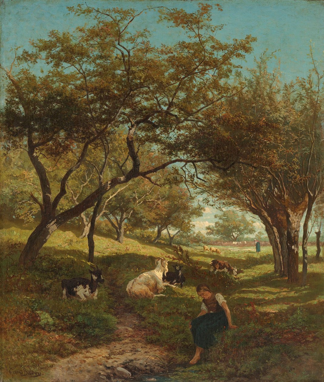 Geitegjeterinnen av Gerard Bilders (signed by artist)