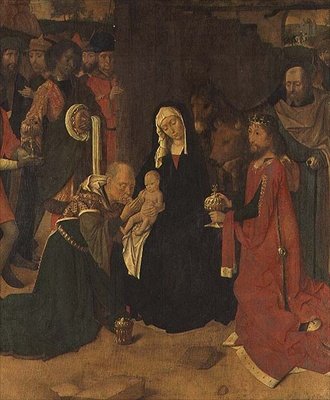 Adoration of the Magi, ca. 1490 (olje på lerret) av Gerard David