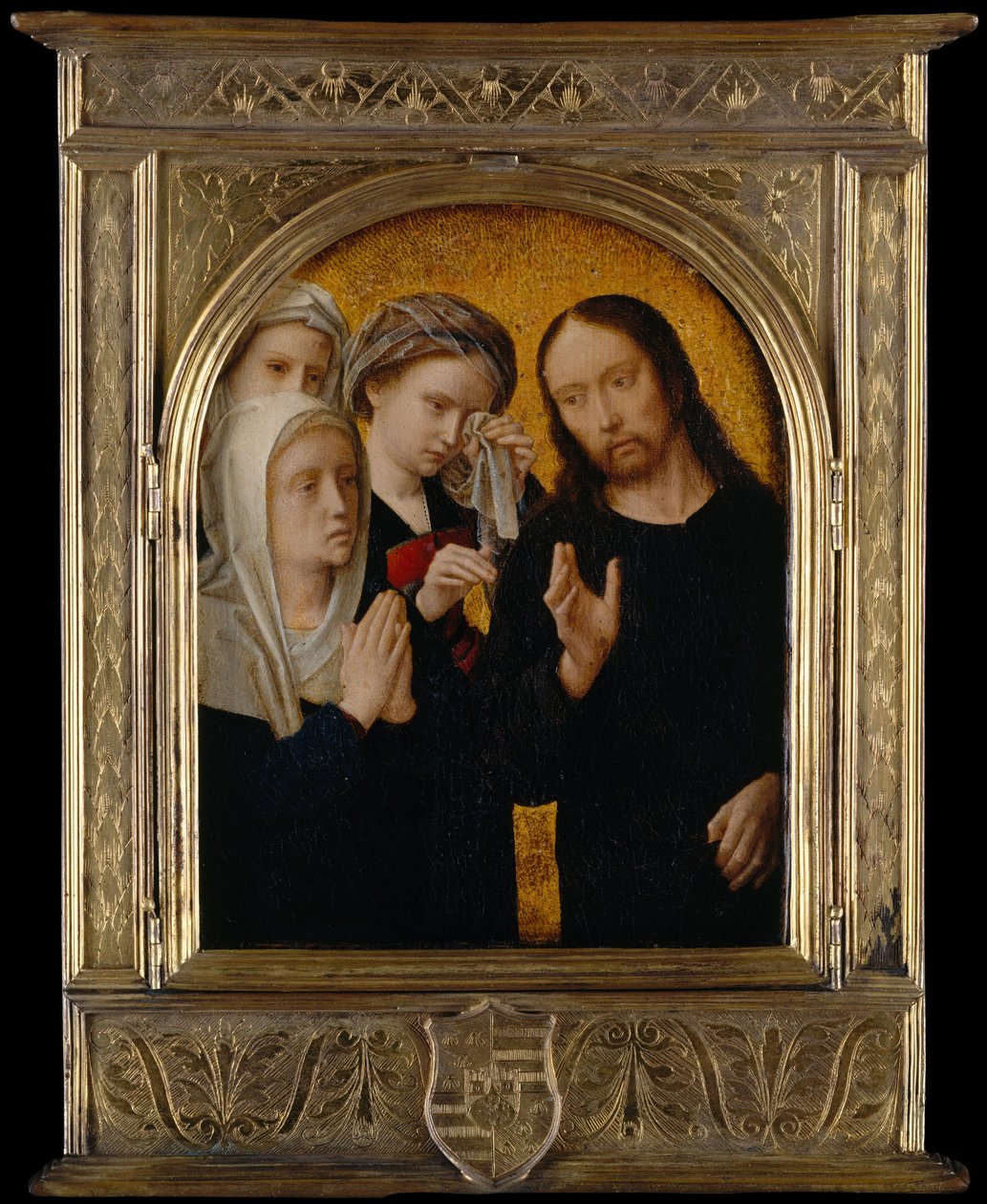 Kristus tar avskjed med sin mor, ca. 1500. av Gerard David