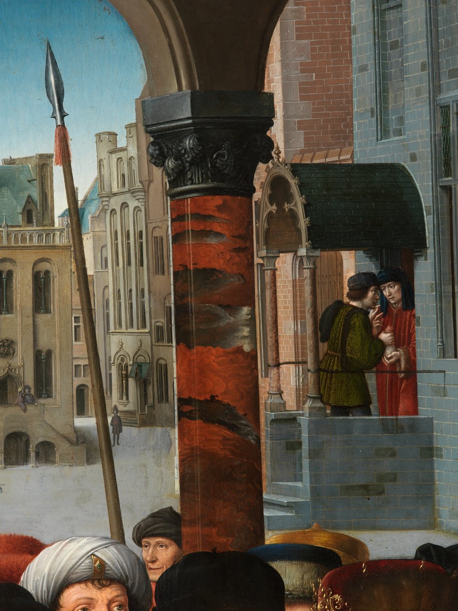 Detalj av Cambyses-dommen av Gerard David
