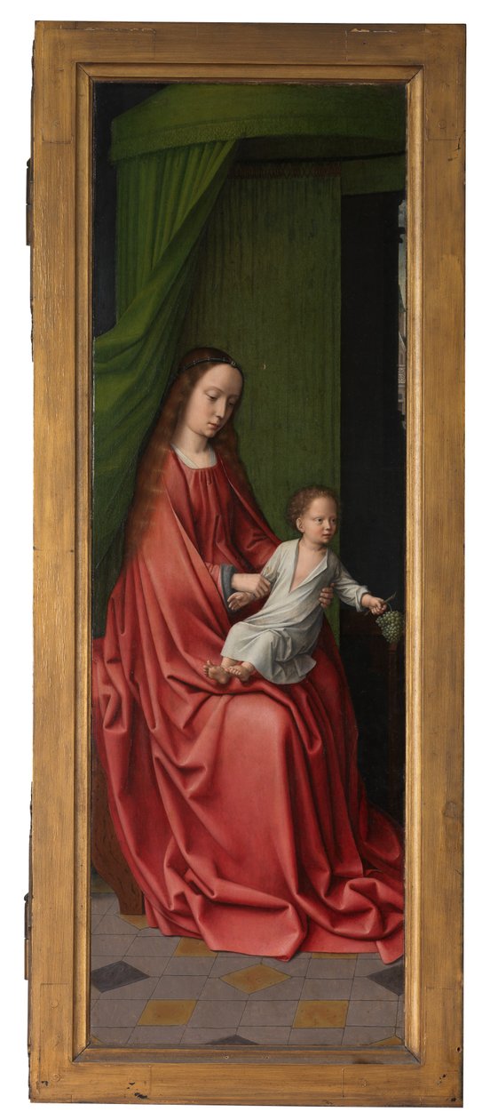 Utvendig panel av Kristi dåp, ca. 1502-08 (olje på panel) av Gerard David