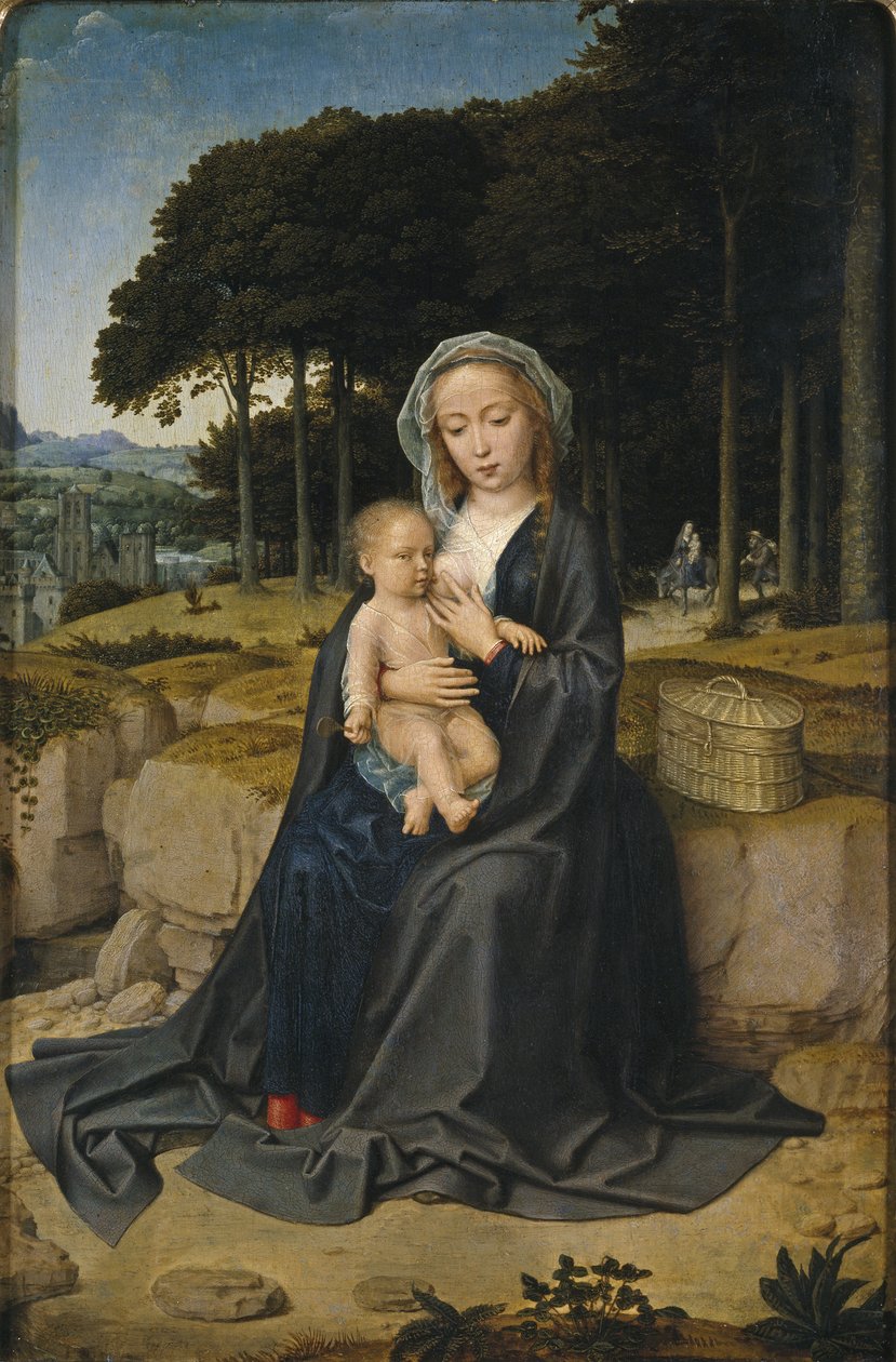 Hvil på flukten til Egypt, ca 1515 av Gerard David
