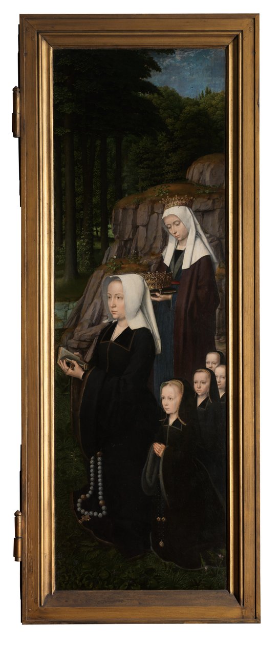 Høyre panel av Kristi dåp, ca. 1502-08 (olje på panel) av Gerard David