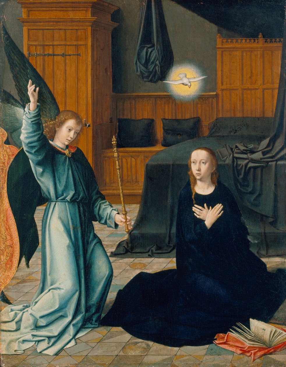 Bebudelsen, ca. 1509 (blandede medier på eik) av Gerard David