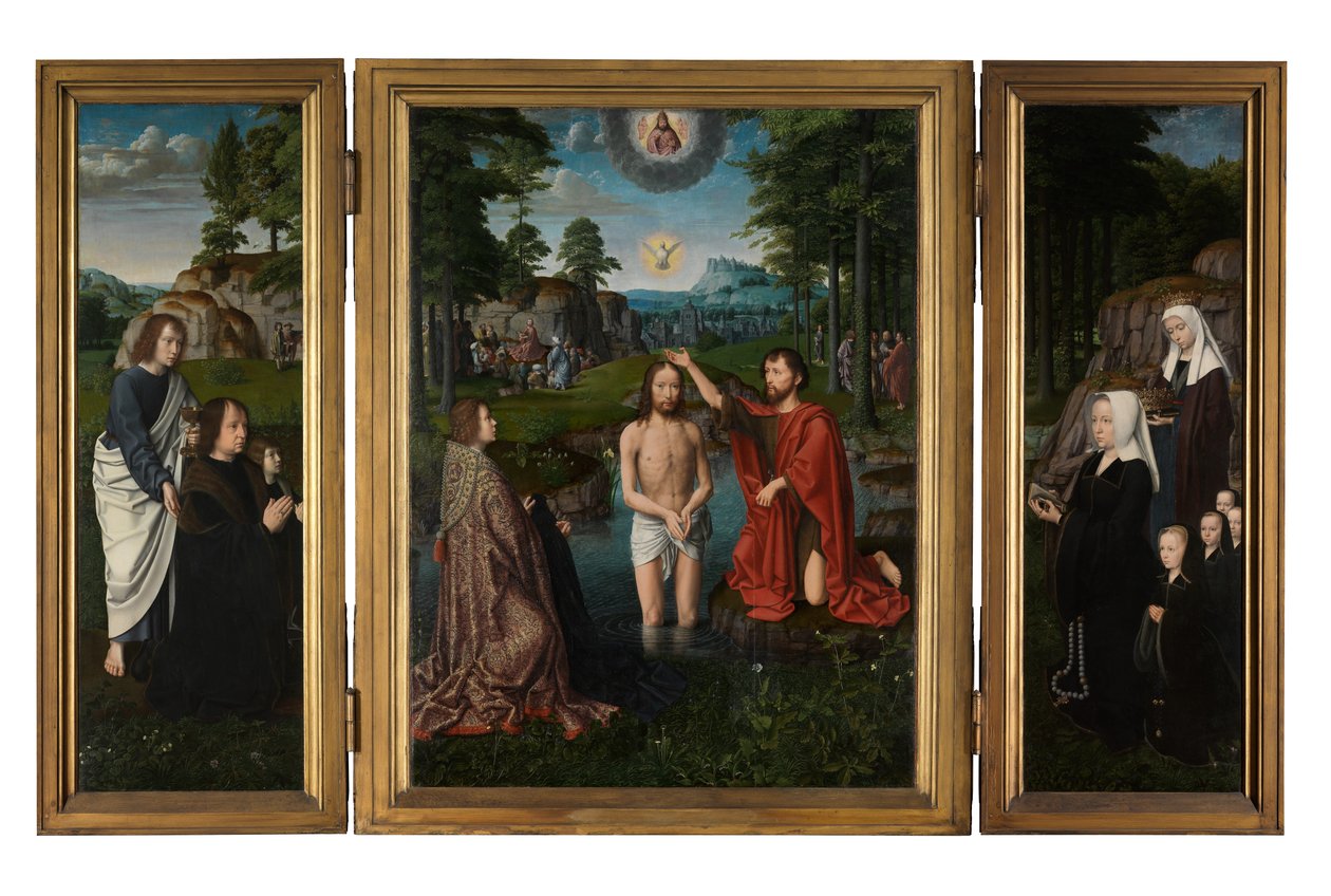 The Baptism of Christ, ca. 1502-08 (olje på panel) av Gerard David