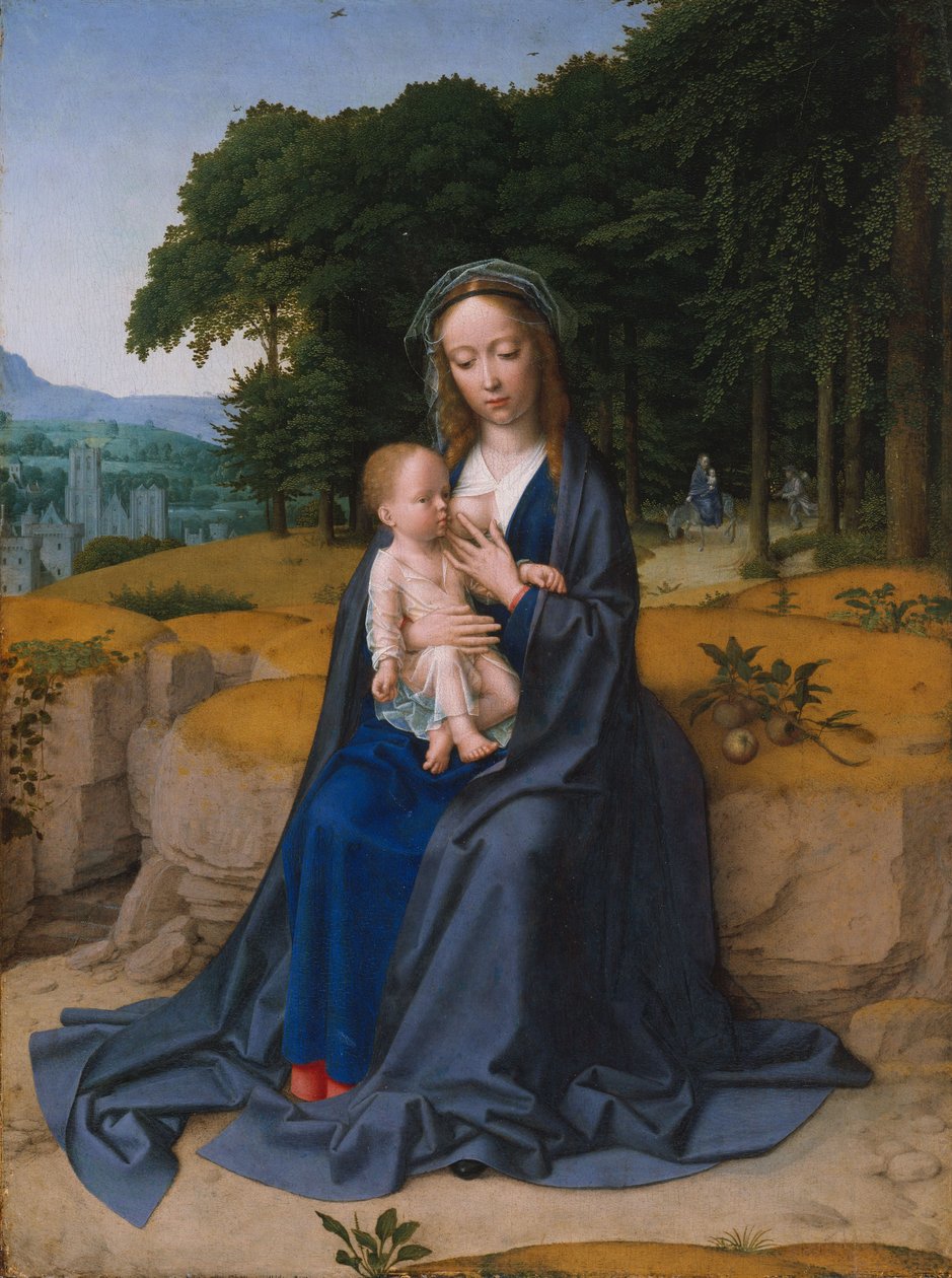 The Rest on the Flight into Egypt, ca. 1512–15 (olje på tre) av Gerard David