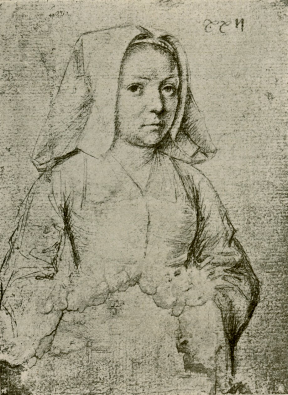 Ung kvinne, sent på 1400-tallet - begynnelsen av 1500-tallet, 1908. av Gerard David