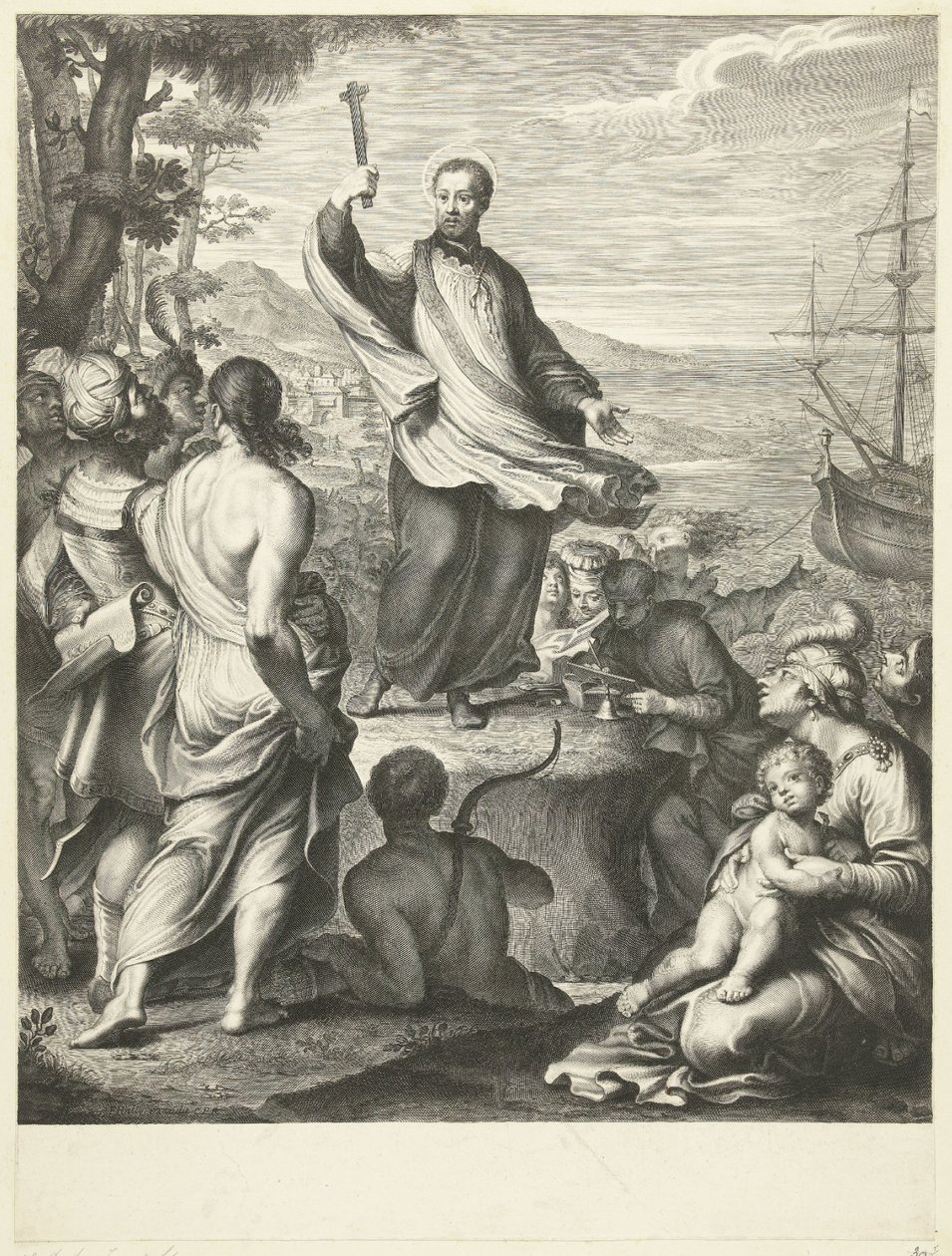 Den hellige Frans Xavier av Gérard Edelinck