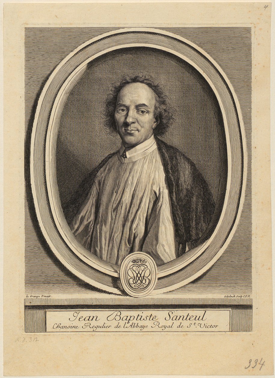 Portrett av Jacques Sarrazin av Gérard Edelinck