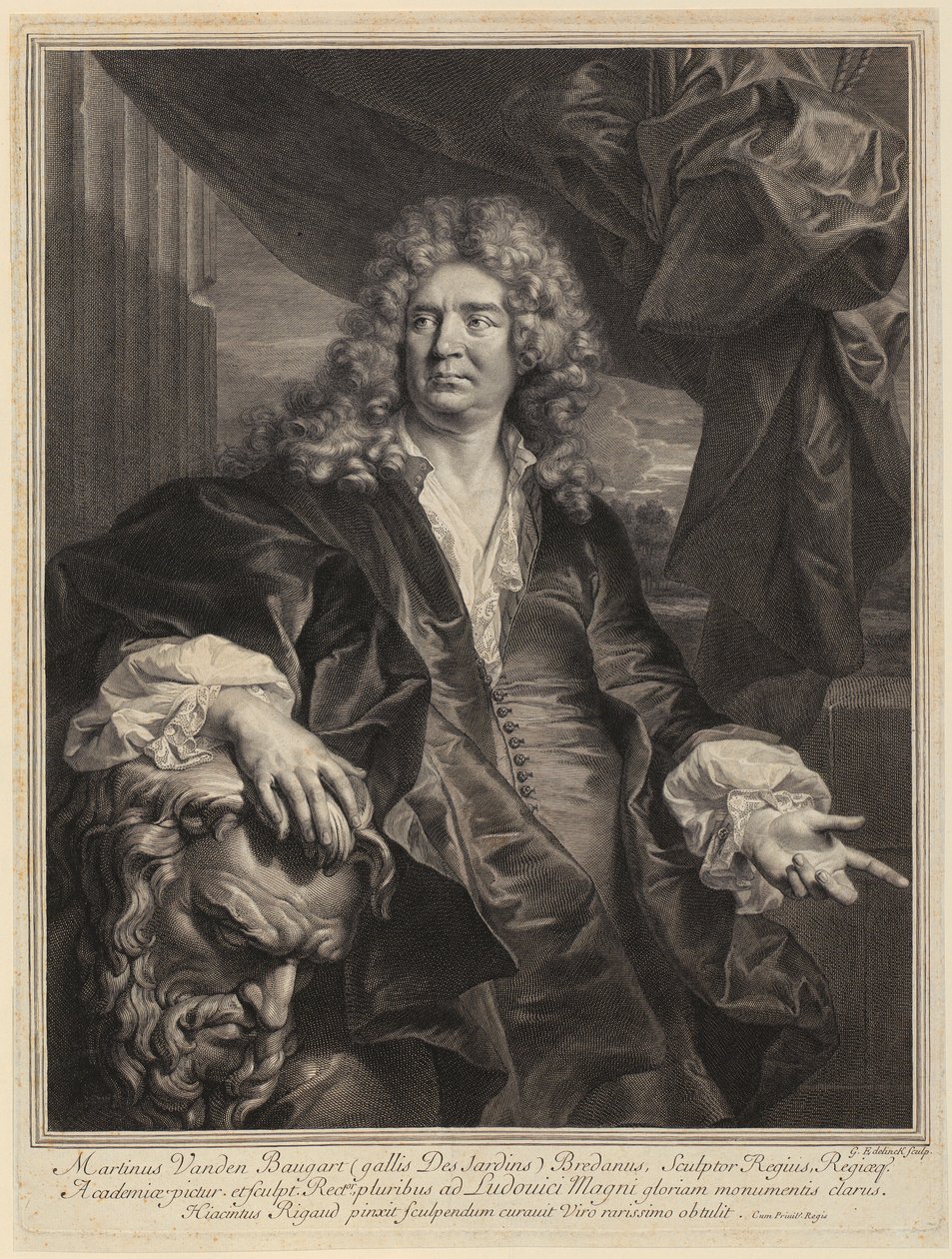 Portrett av Martin Desjardins av Gérard Edelinck
