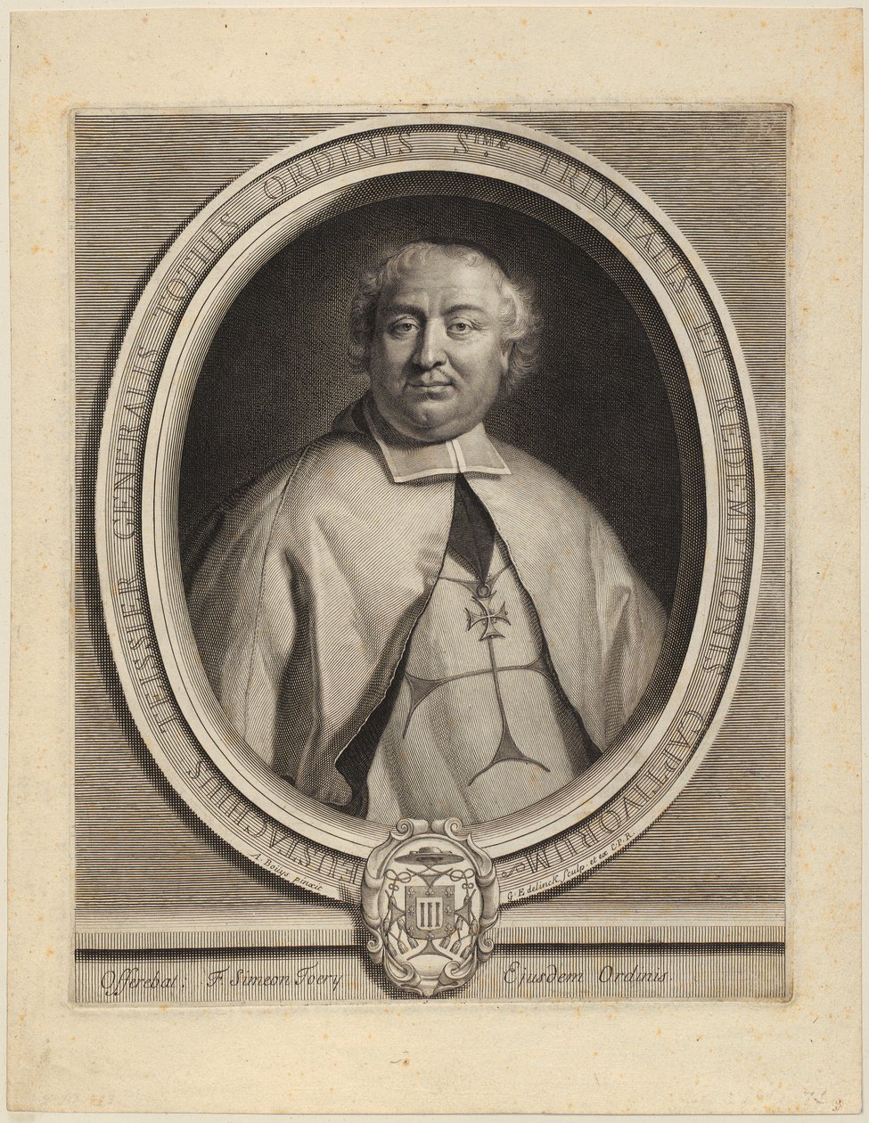 Portrett av Nicolas Parfaict av Gérard Edelinck
