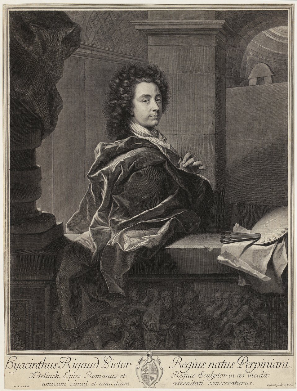 Portrett av Tizian av Gérard Edelinck