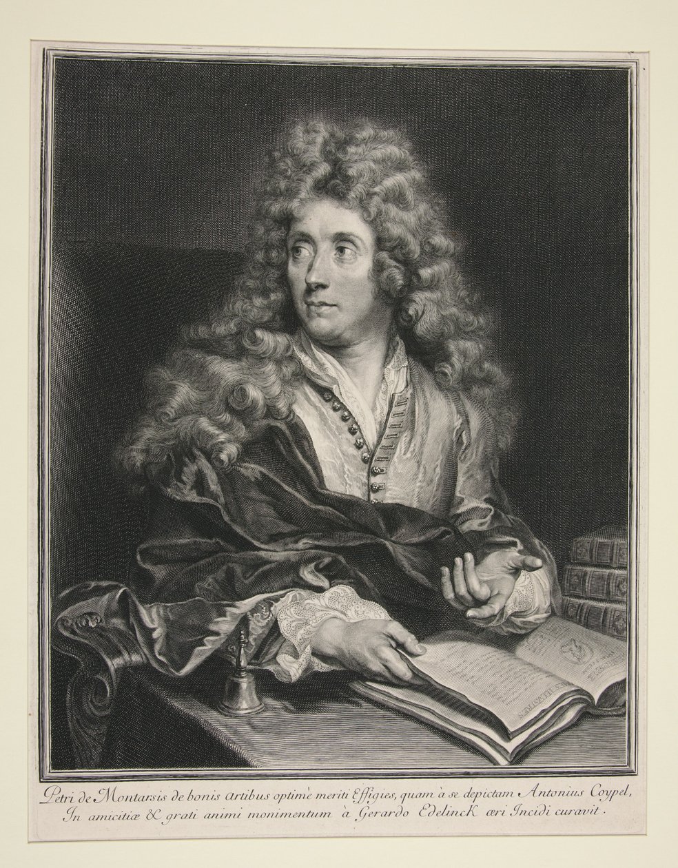 Portrett av Antoine Coypel av Gérard Edelinck