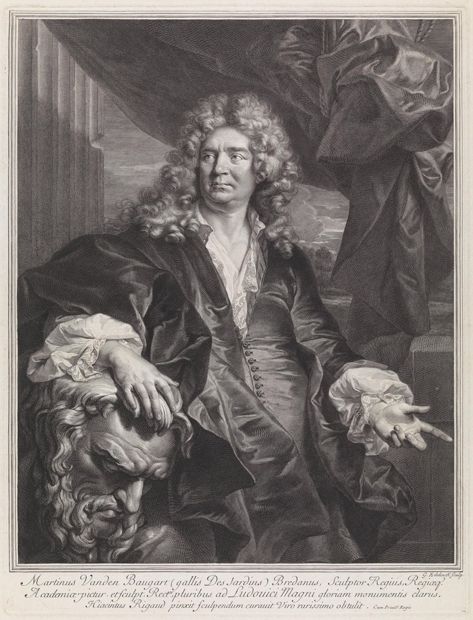 Portrett av Martinus van den Baugart av Gérard Edelinck
