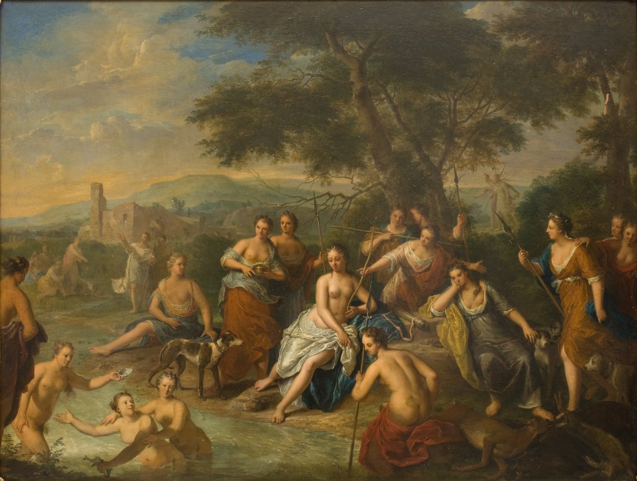Diana og nymfene hennes av Gerard Hoet I