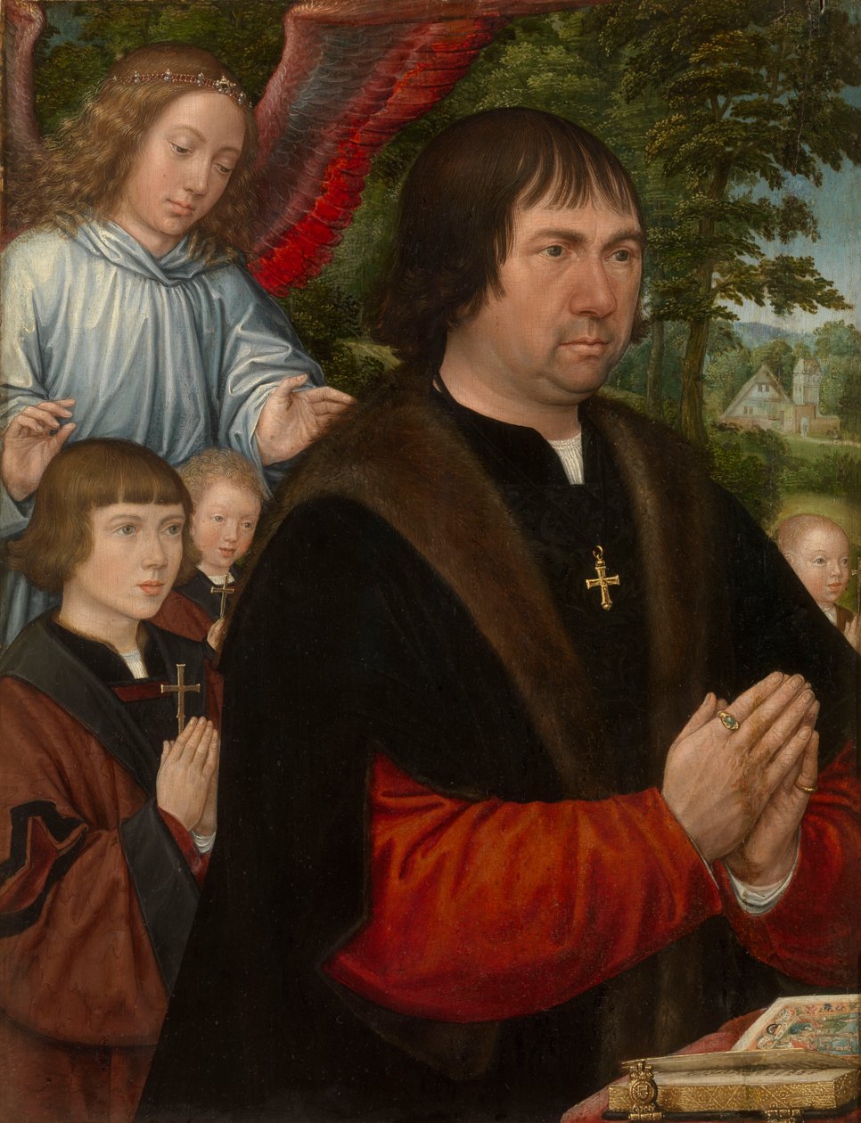 Portrett av Lieven van Pottelsberghe av Gerard Horenbout