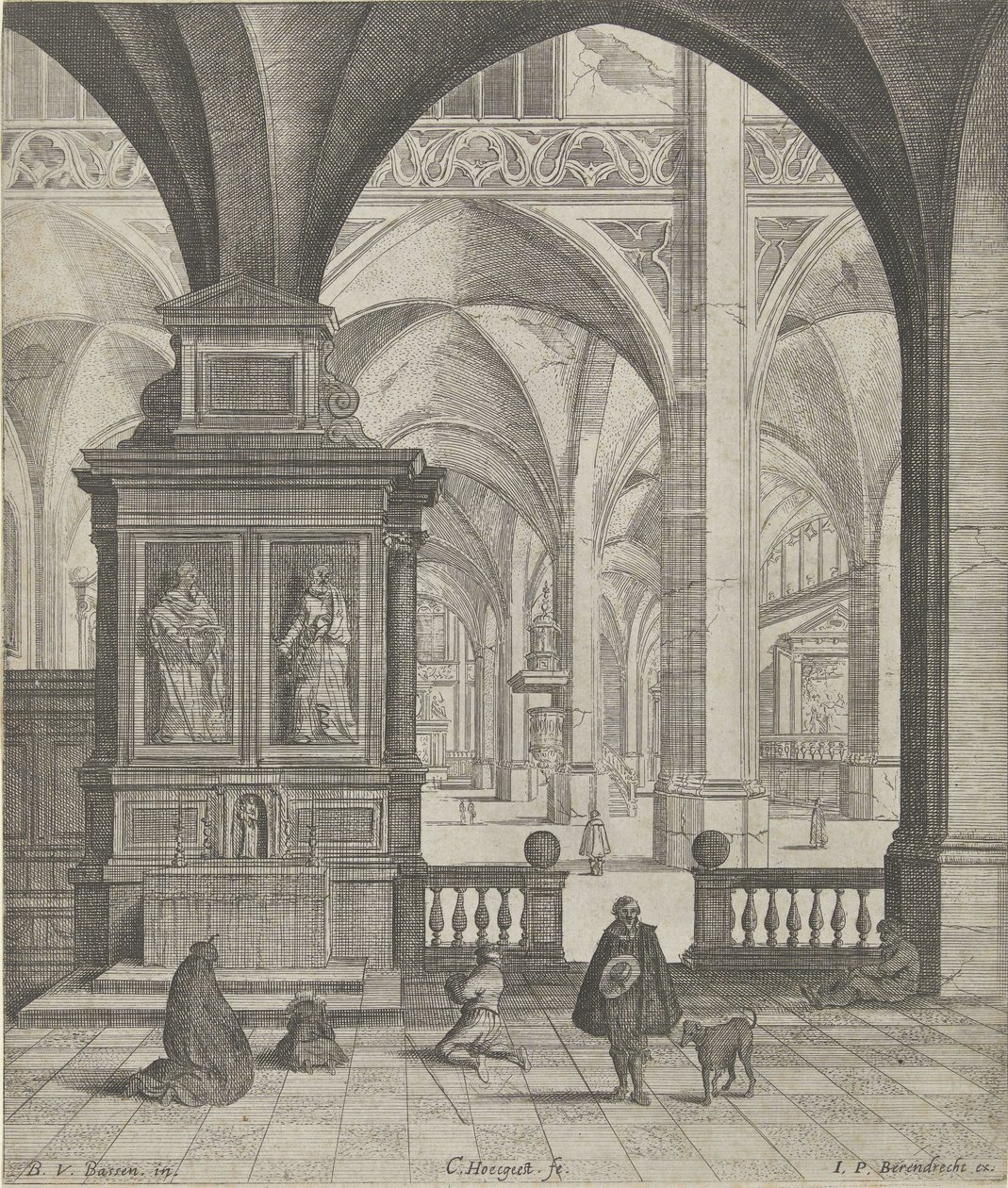 Kerkinterieur av Gerard Houckgeest
