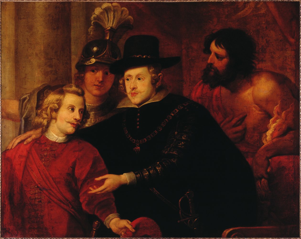 Filip IV av Spania 1605-1665 sender ut sin bror kardinal-Infante Ferdinand av Østerrike 1609-1 av Gerard . Seghers