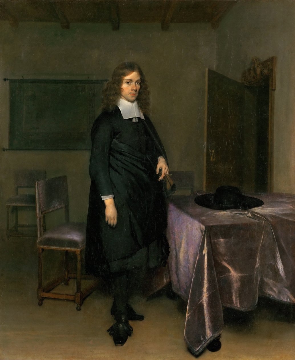 Portrett av en mann av Gerard Ter Borch the Younger