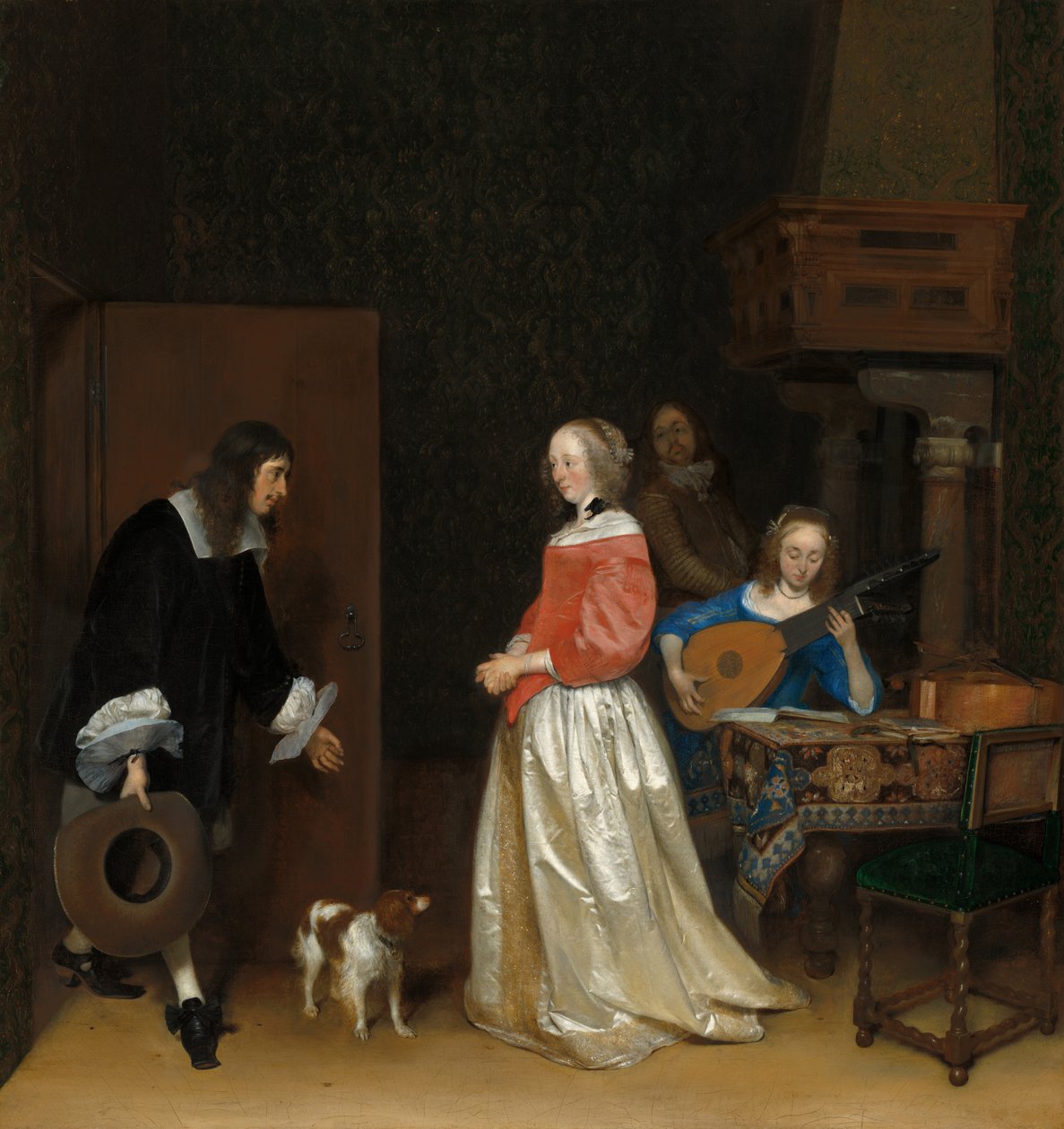Frierens besøk av Gerard Ter Borch the Younger