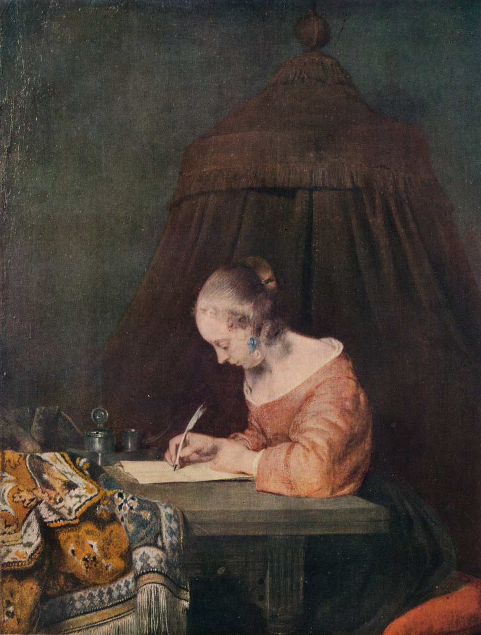Kvinne som skriver et brev, c1655, 1938 av Gerard Terborch II