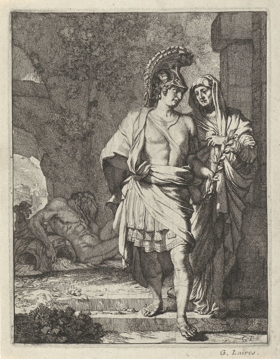 Aeneas en de Sibille van Cumae av Gerard de Lairesse