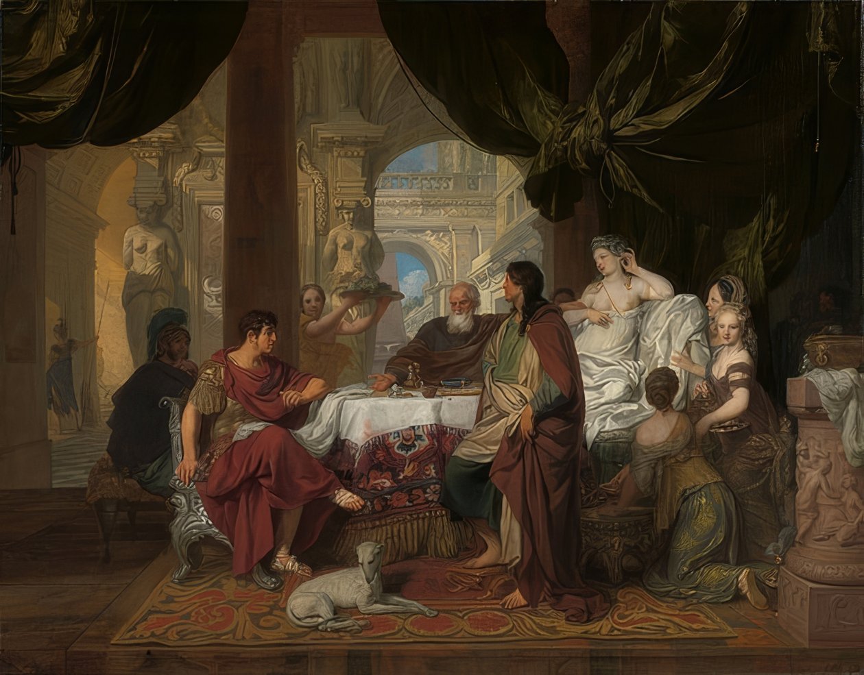 Kleopatras fest. Rundt 1675-80 av Gerard de Lairesse