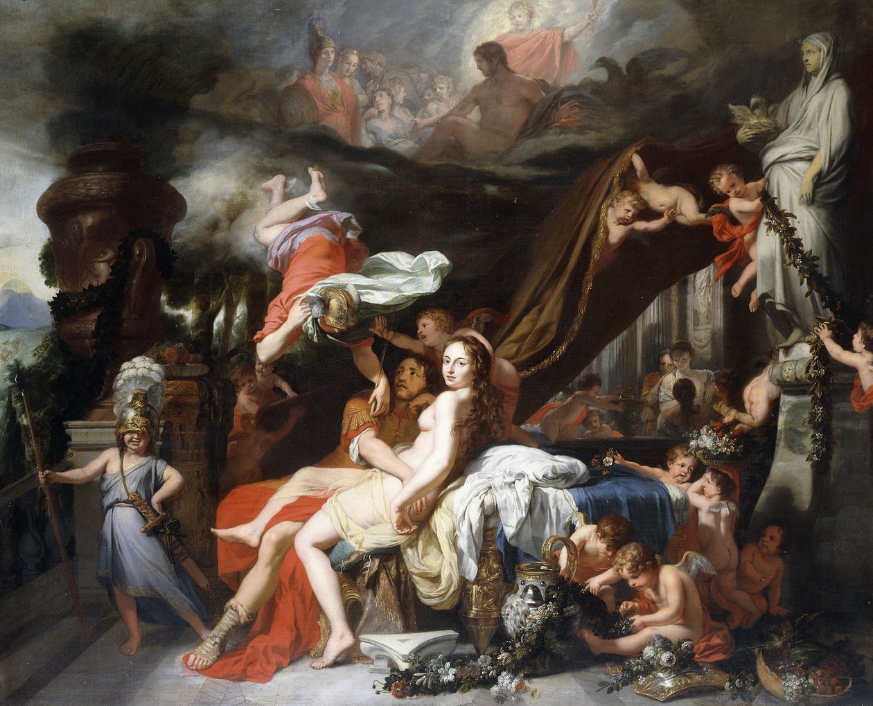 Mercury beordrer Calypso til å løslate Ulysses av Gerard de Lairesse