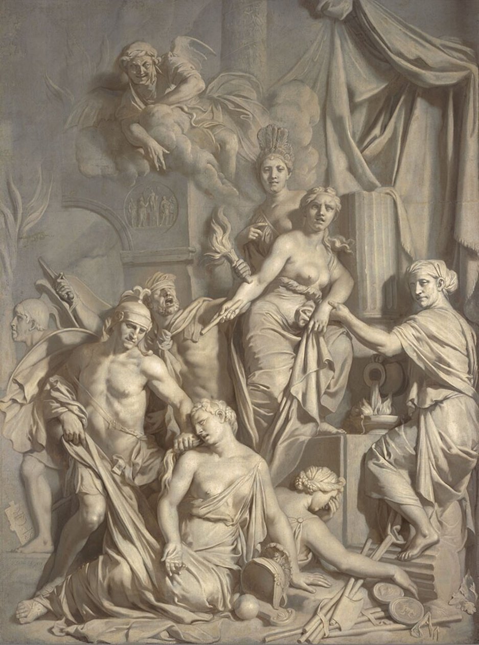 Rom av tronen av Gerard de Lairesse